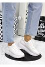 Кросівки жіночі шкіряні білі LOLA 7848-28