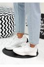 Кроссовки женские кожаные белые 7853-28