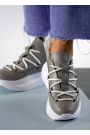 Кросівки жіночі шкіряні сірі VOLNA 7931-28