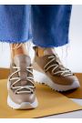 Кросівки жіночі шкіряні мокко KORSET 7953-28