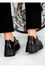 Кросівки жіночі шкіряні чорні LOOK 7979-28