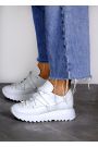 Кроссовки женские кожаные белые KORSET 8011-28