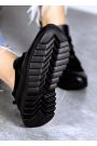 Кроссовки женские кожаные черные KORSET к+з 8012-28