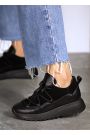 Кроссовки женские кожаные черные KORSET к+з 8012-28