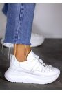 Кроссовки женские кожаные белые VOLNA  8014-28