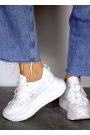 Кроссовки женские кожаные белые VOLNA  8014-28