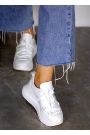 Кроссовки женские кожаные белые VOLNA  8014-28