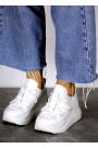 Кроссовки женские кожаные белые VOLNA  8014-28