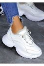 Кросівки жіночі зимові шкіряні білі GOLD 8065-28