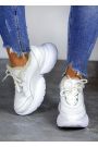 Кросівки жіночі зимові шкіряні білі GOLD 8065-28