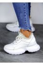 Кросівки жіночі зимові шкіряні білі GOLD 8065-28