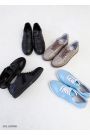 Кроссовки женские кожаные черные Gazelles 8100-28