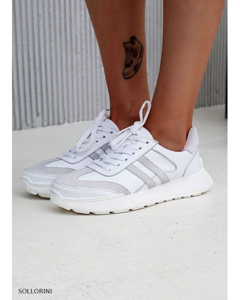 Кроссовки женские кожаные белые Campus 8103-28