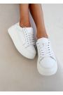 Кросівки жіночі шкіряні білі Trinity 8107-28