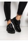 Кросівки жіночі шкіряні чорні Smash 8149-28