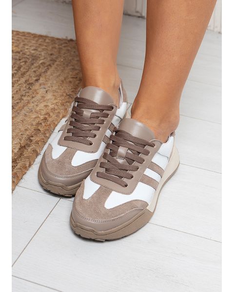 Кроссовки женские кожаные мокко Campus 8153-28