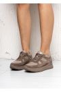 Кросівки жіночі шкіряні мокко Smash 8155-28