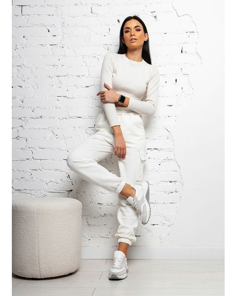 Кроссовки женские кожаные белые к+з DAY 8156-28