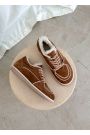 Кросівки жіночі зимові BAREFOOT замша brown 8221-28