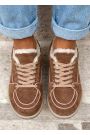 Кросівки жіночі зимові BAREFOOT замша brown 8221-28
