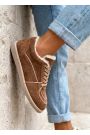 Кросівки жіночі зимові BAREFOOT замша brown 8221-28
