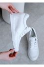Сникерсы женские кожаные белые платформа 8425-28