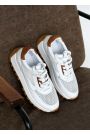 Кросівки жіночі шкіряні літні білі 8464-28