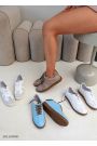 Кеди жіночі шкіряні білі ш+з Gazelles 8147-28