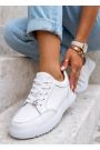 Кеди жіночі STAR шкіряні barefoot білі 8621-28