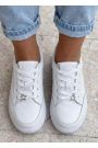 Кеди жіночі STAR шкіряні barefoot білі 8621-28