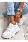 Кросівки жіночі шкіряні білі LOLA 7848-28