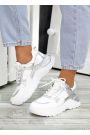 Кроссовки кожа Balenc!aga серебро 7266-28