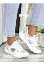 Кроссовки кожа Balenc!aga серебро 7447-28