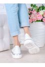 Кроссовки кожаные Balenc!aga белые 7001-28