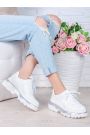 Кроссовки кожаные Balenc!aga белые 7001-28