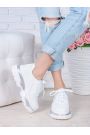 Кроссовки кожаные Balenc!aga белые 7001-28