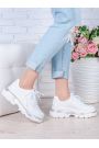 Кроссовки кожаные Balenc!aga белые 7001-28