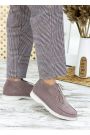 Черевики короткі жіночі замшеві мокко LORO 7651-28