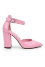 Туфлі Bogemiya шкіряні рожеві на підборах 7009-28