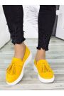 Туфлі лофери жіночі замшеві гірчиця 7280-28