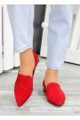 Туфли женские замшевые красные Magic 7481-28