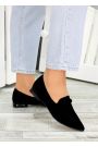 Туфли женские замшевые черные Magic 7485-28