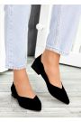Туфли женские замшевые черные Volna 7488-28