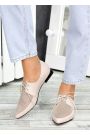Туфлі лодочки жіночі шкіряні бежеві Kelly 7490-28