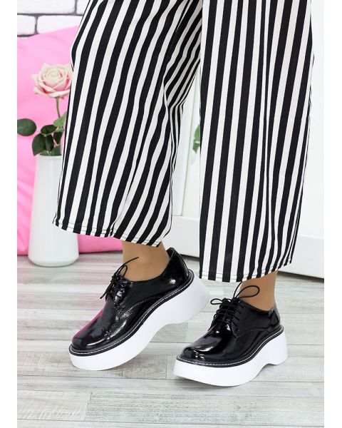 Туфли черная лак-кожа 7625-28