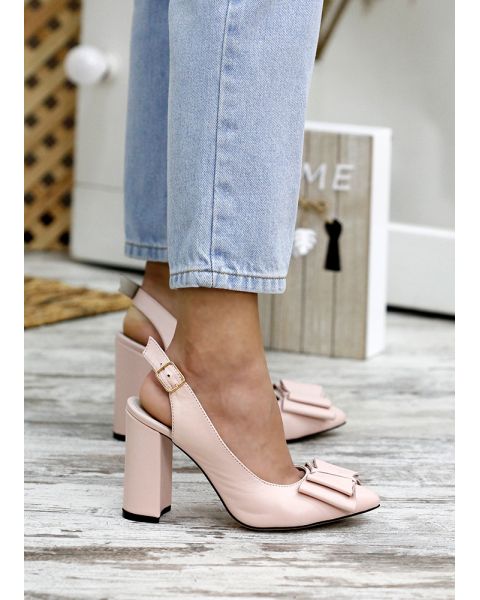 Туфли женские кожаные пудра Bant 7765-28