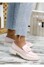 Туфлі жіночі шкіряні пудра Derbi 7779-28