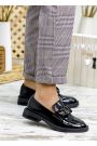 Туфли женские лак-кожа черные Derbi 7791-28