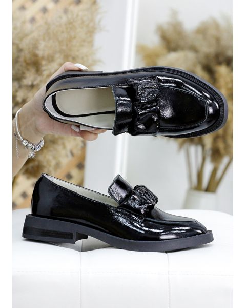 Туфлі жіночі лак-шкіра чорні Derbi 7791-28