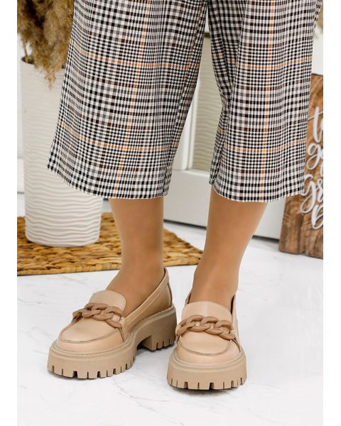 Туфли женские кожаные бежевые Link 7897-28 Туфли женские кожаные бежевые Link 7897-28